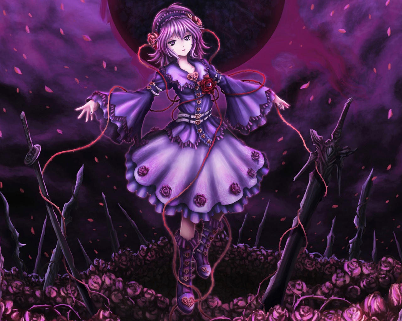 Девочка на цветах