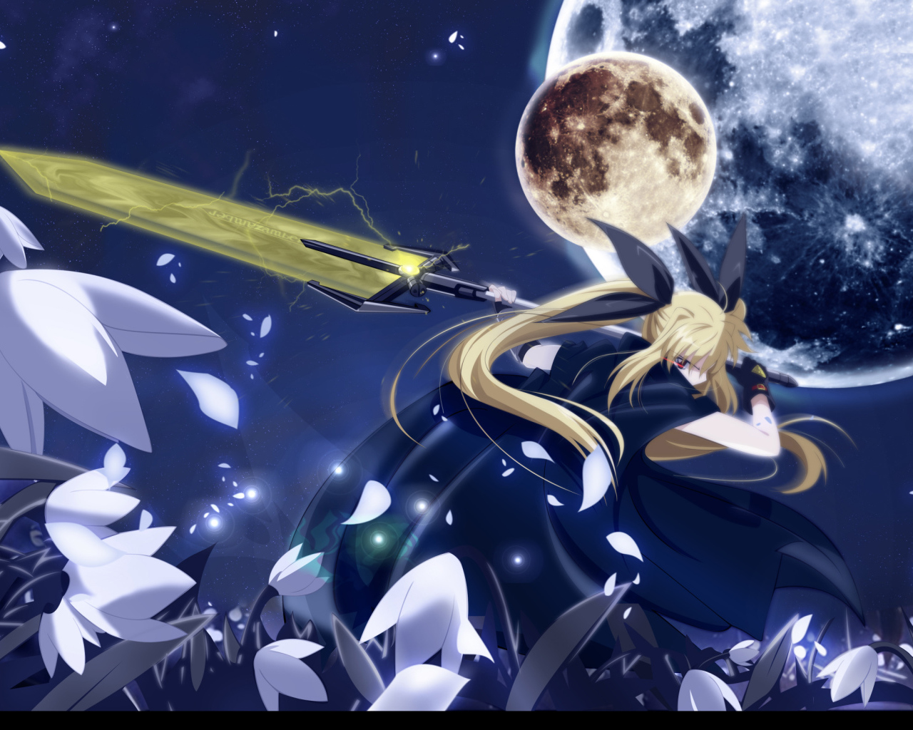 Девушка с большим мечом