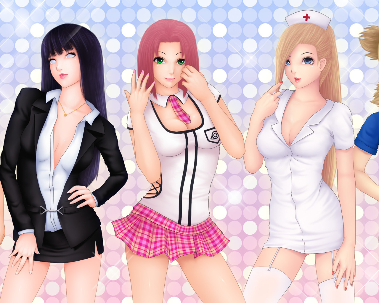 Девочки в разной одежде