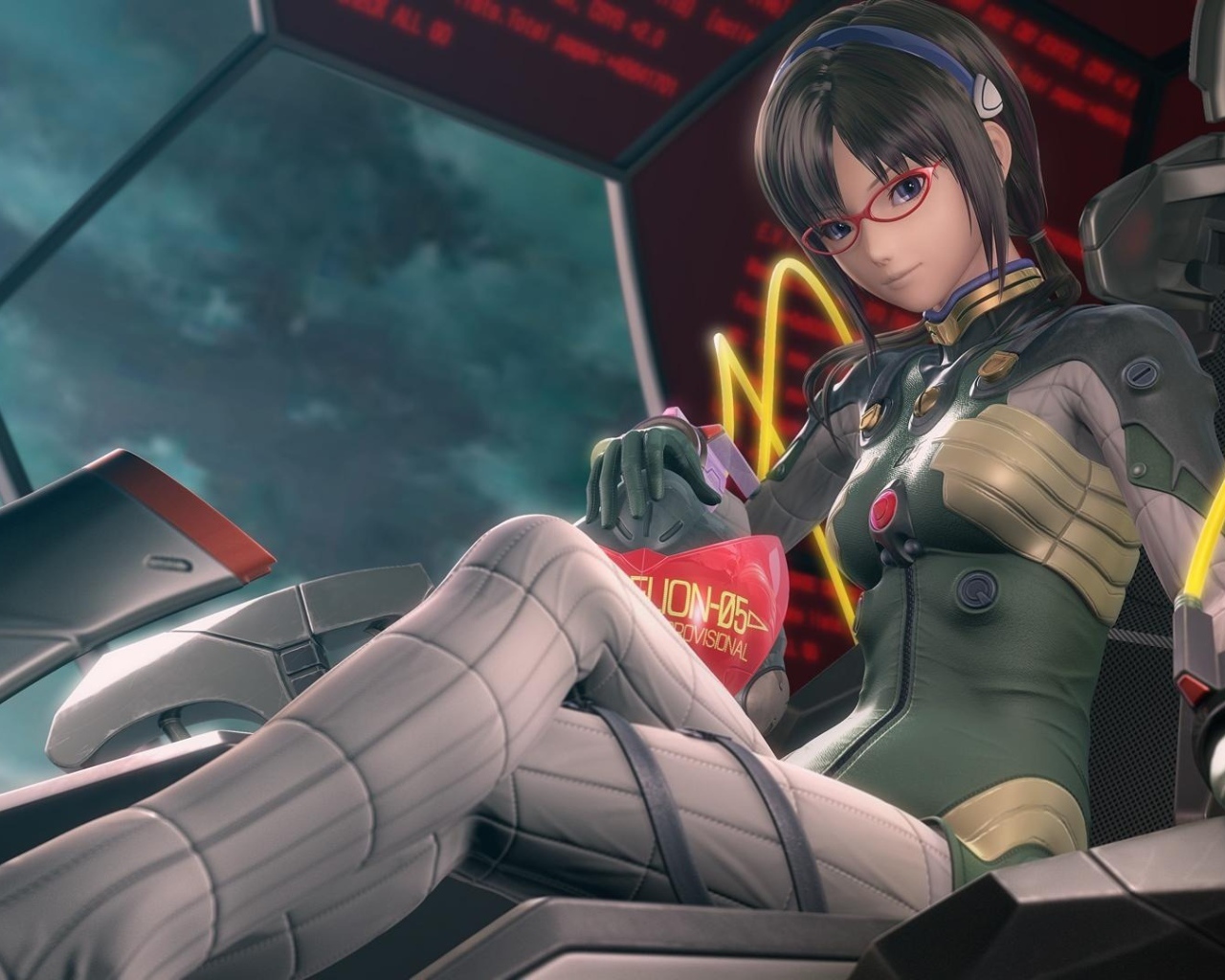 Аниме девуша Неон Генезис