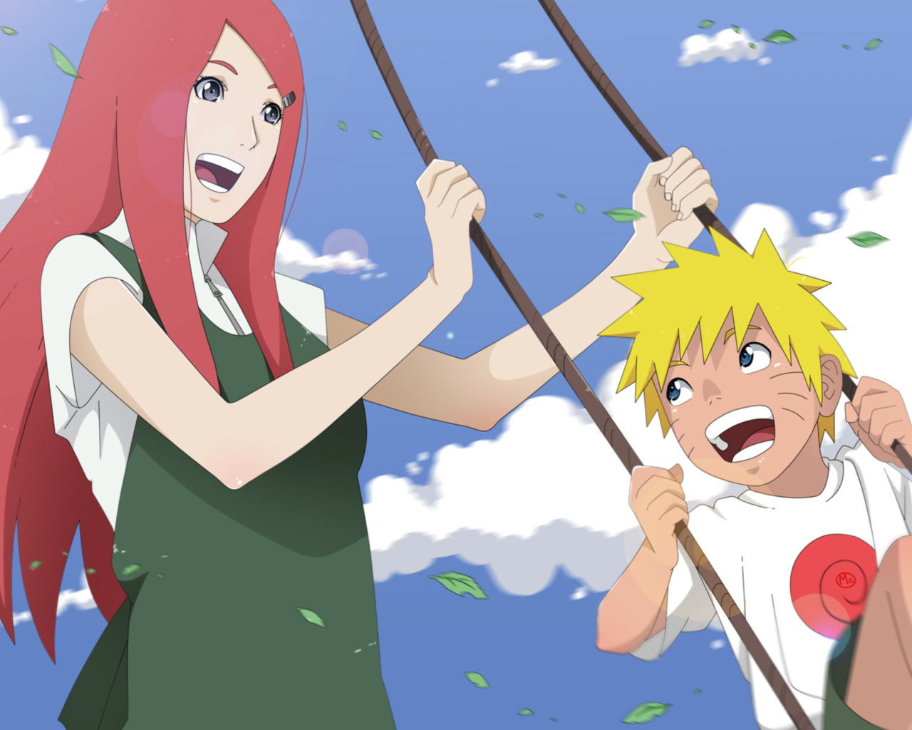 Мальчик на качелях