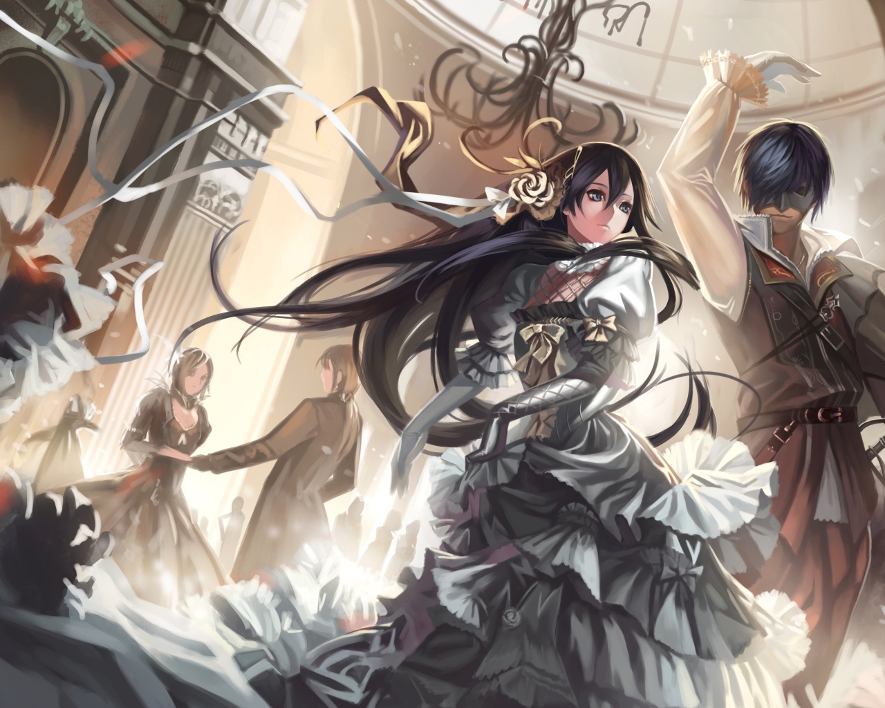 Девушка и парень танцуют