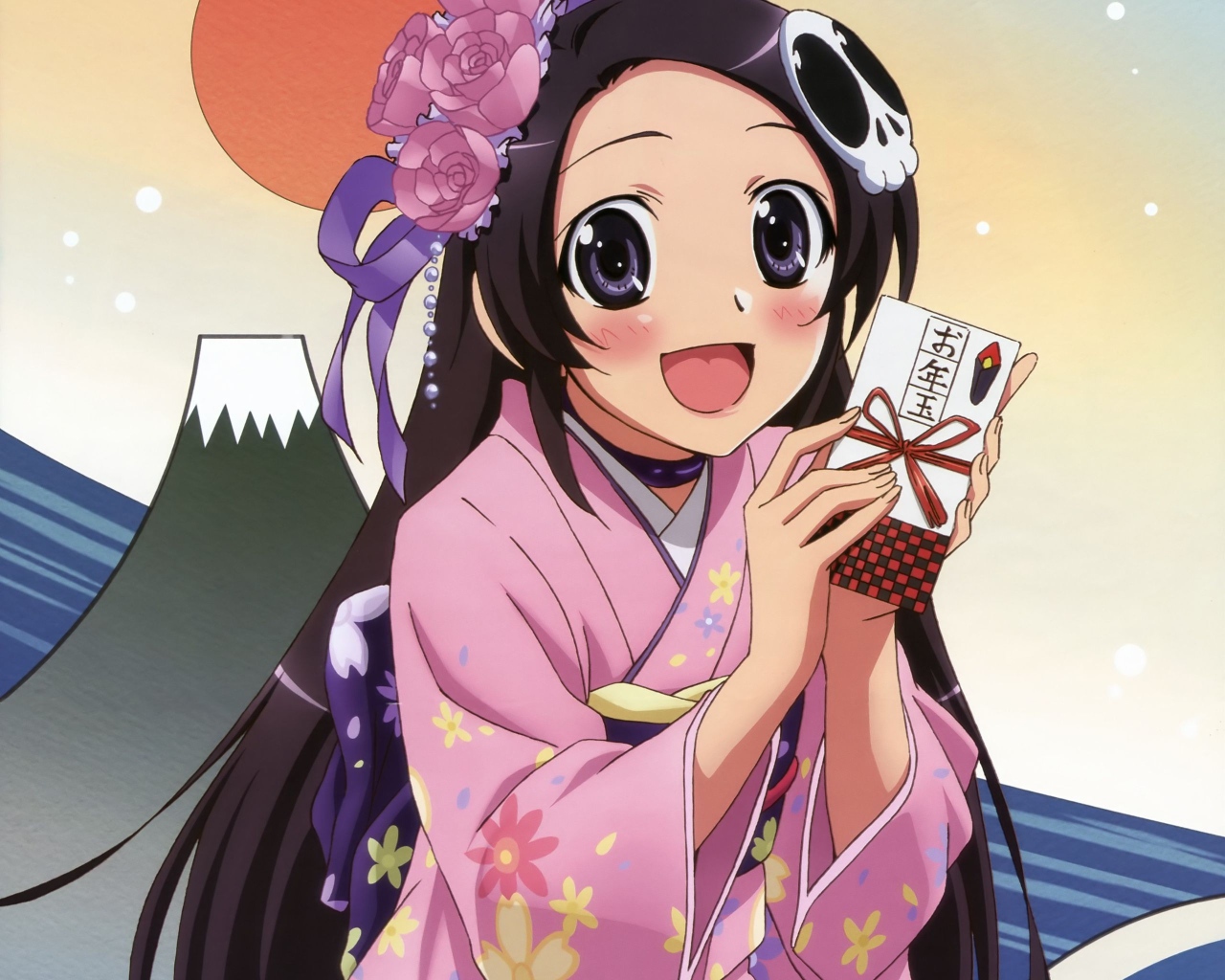 Девочка получила подарок