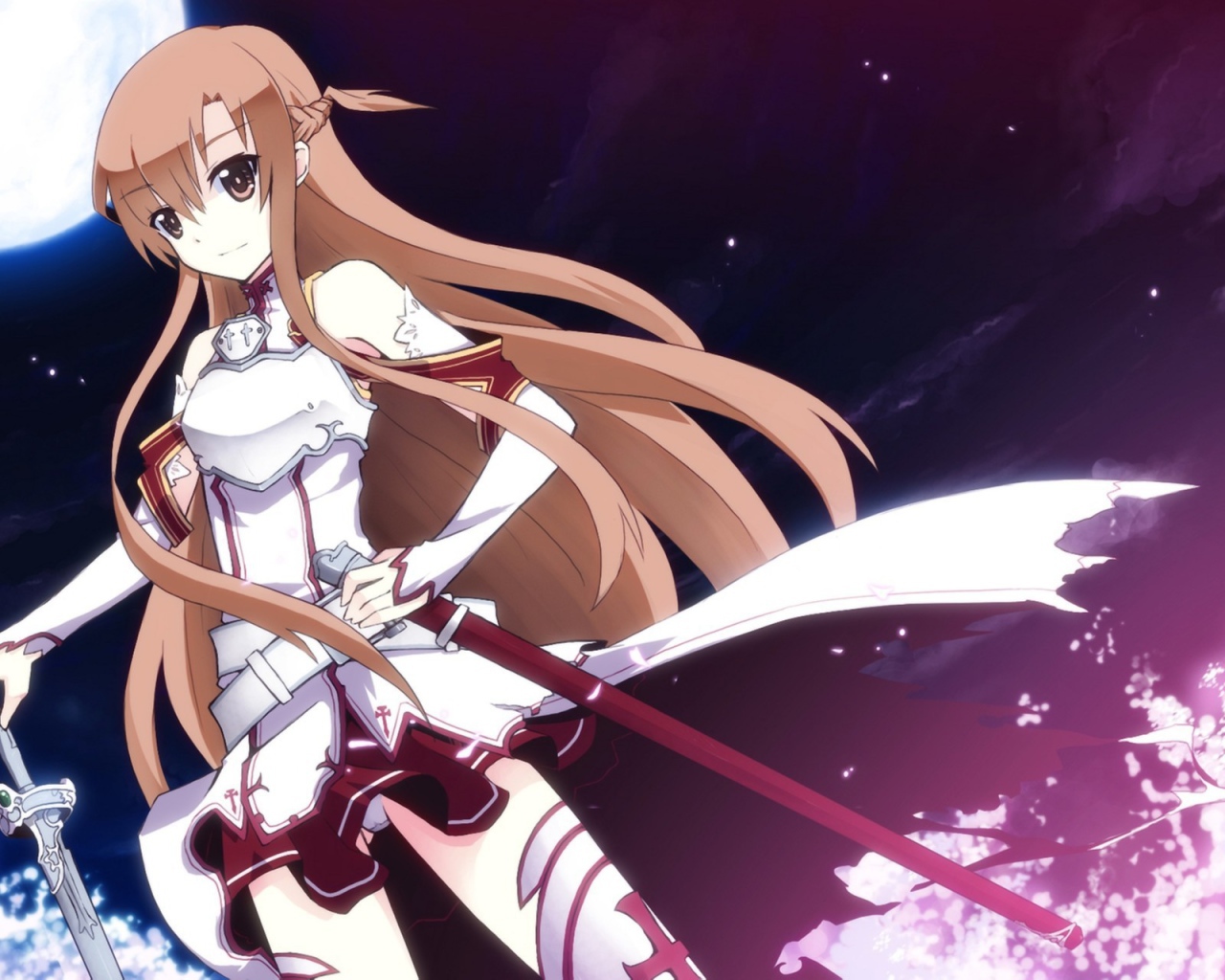 Девушка под луной