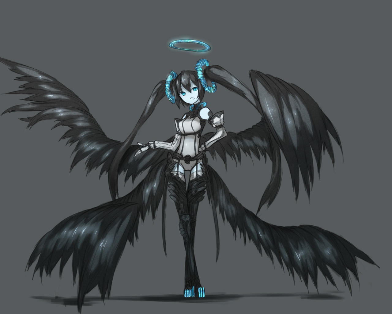 Ангел с черными крыльями