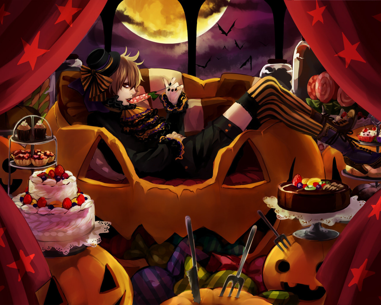 Девушка на Хеллоуин