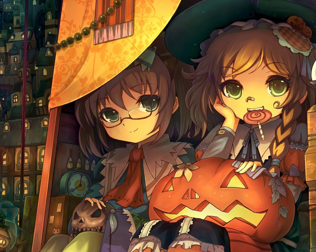 Девочки с тыквой