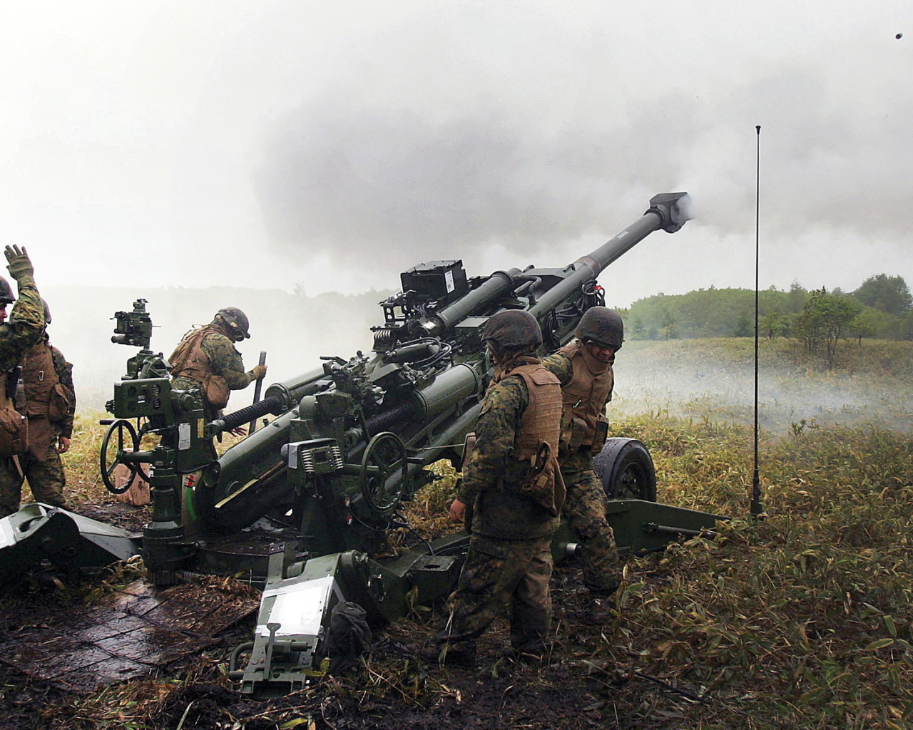 Выстрел из гаубицы