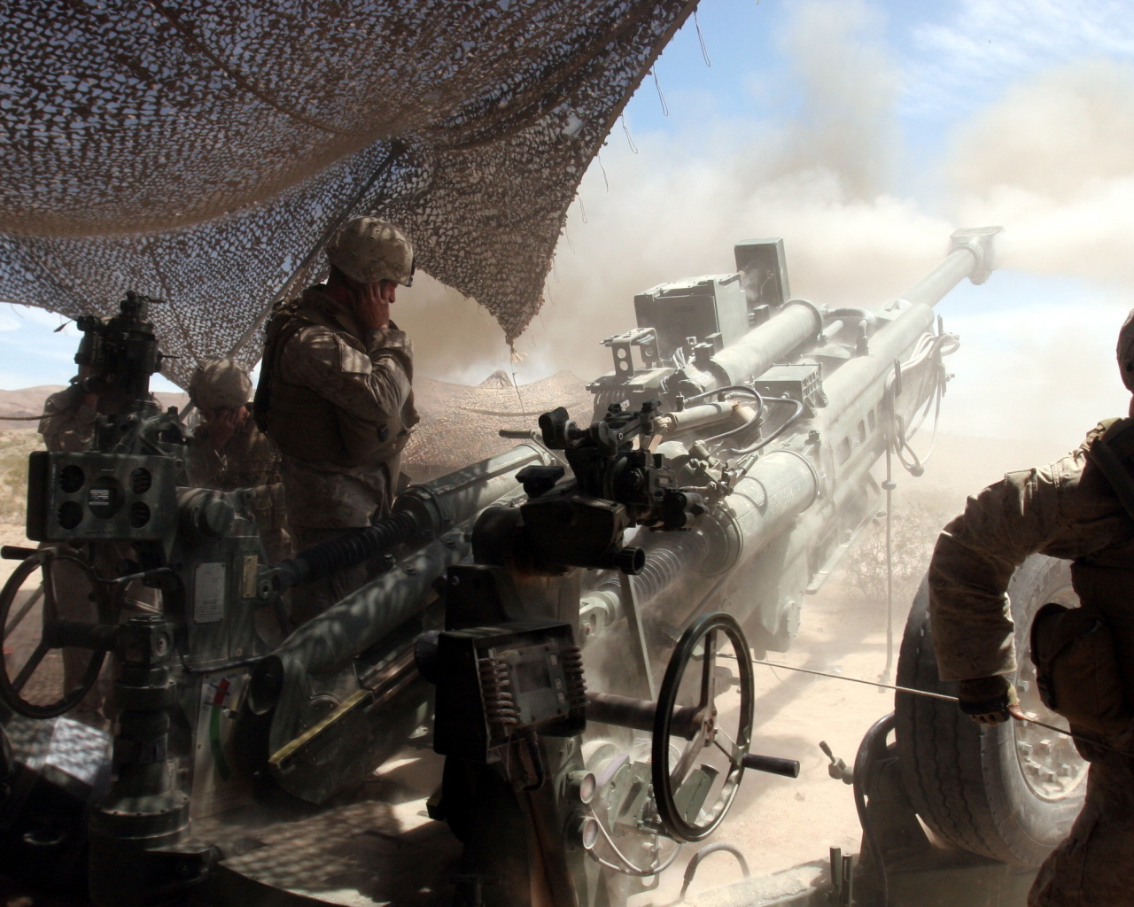 Стрельба из гаубицы