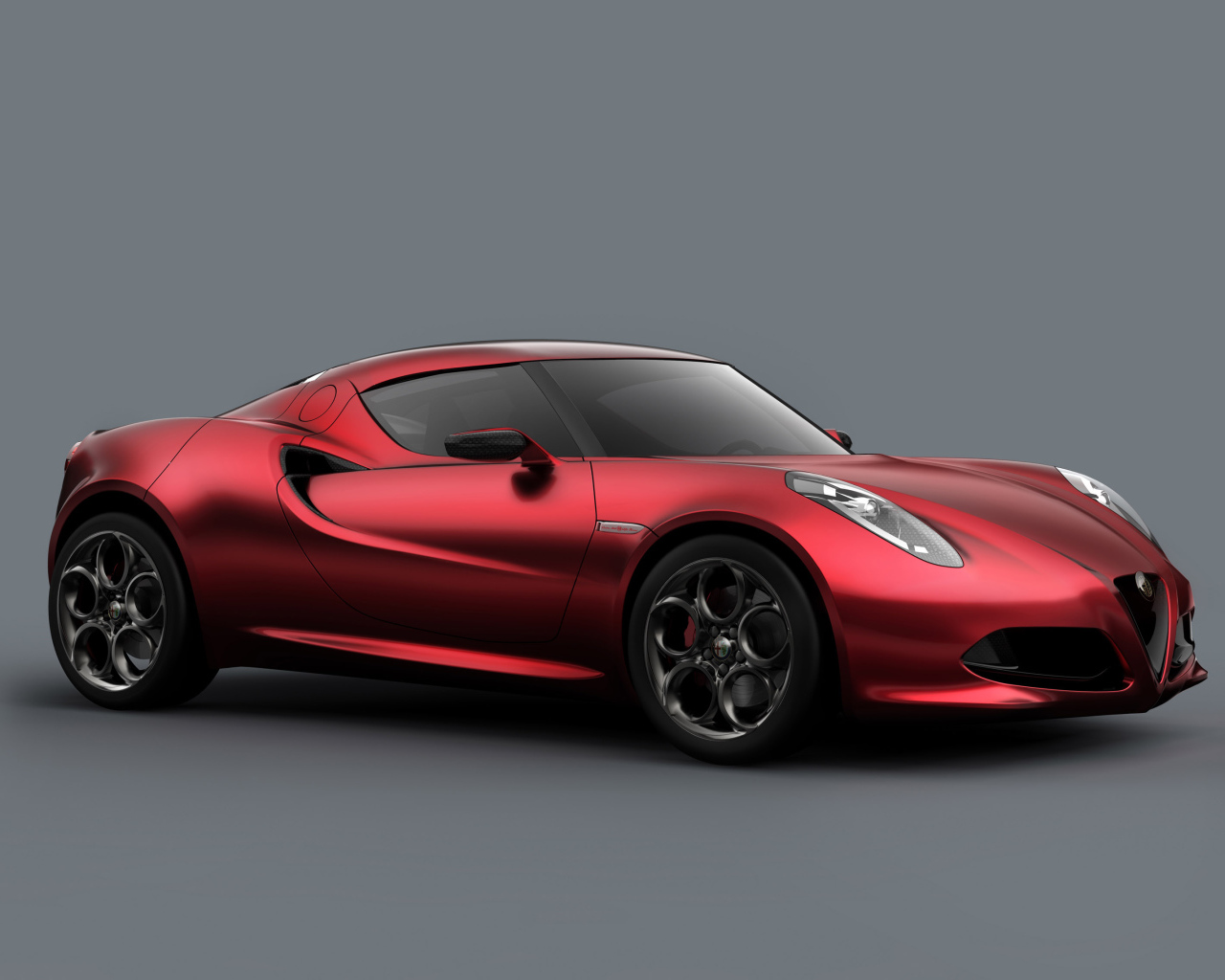 Красивый автомобиль Alfa Romeo 4c в Москве