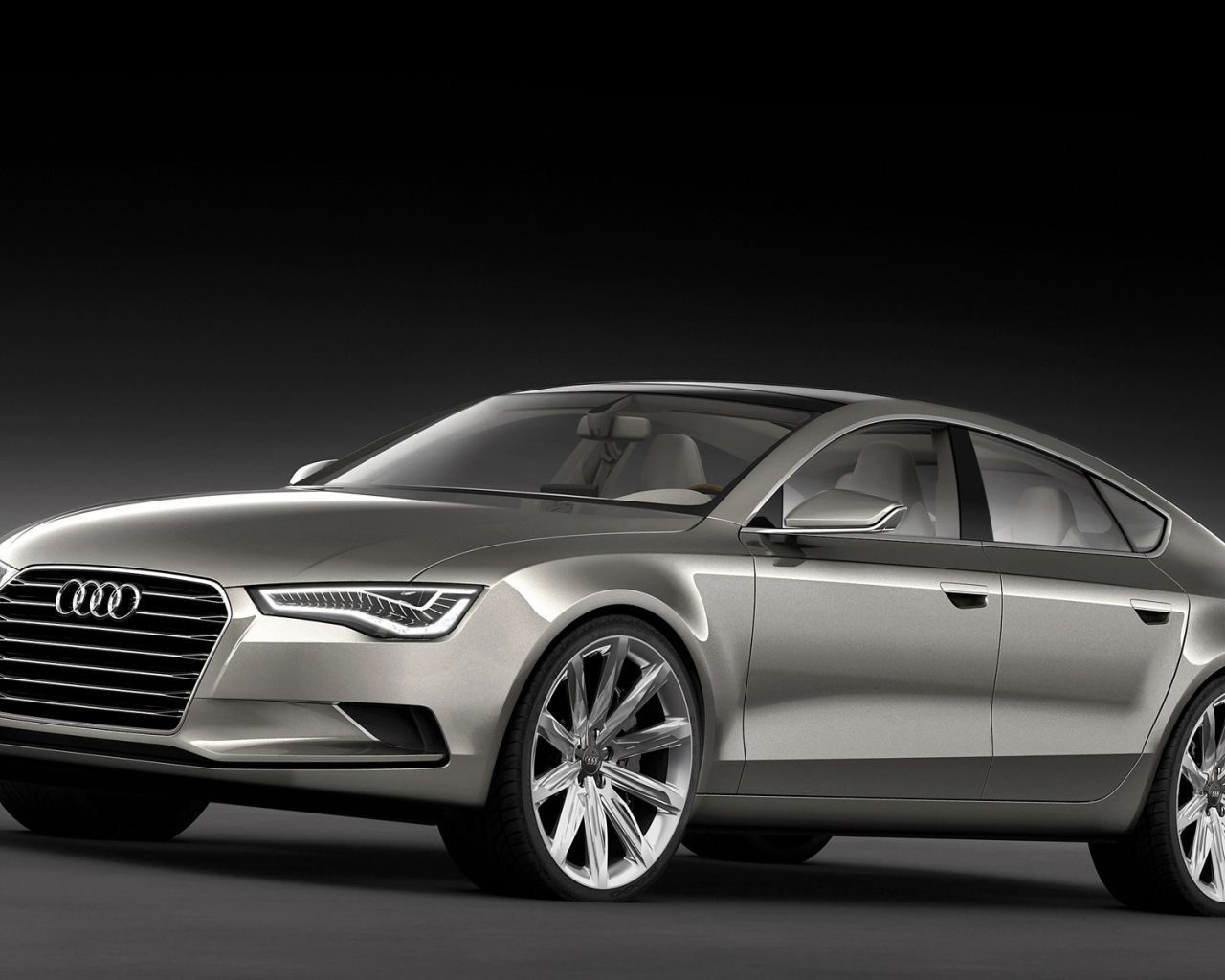 Автомобиль Audi a3 на дороге