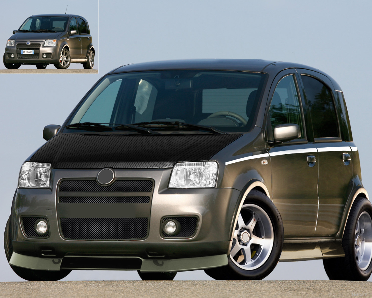 Красивый автомобиль Fiat Panda в Москве