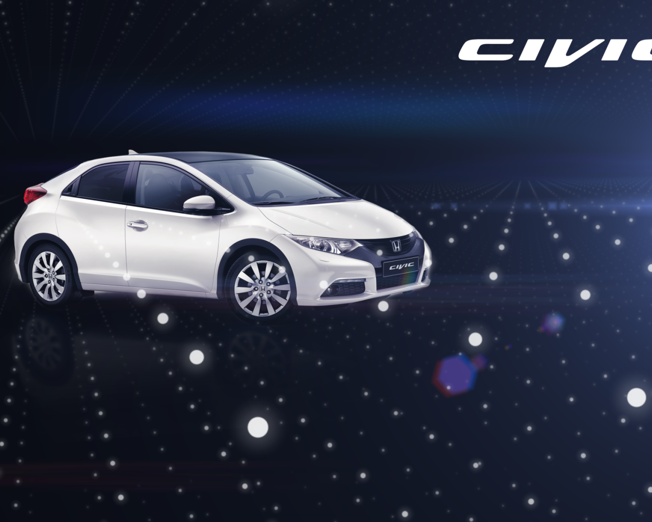 Красивый автомобиль Honda Civic 5D