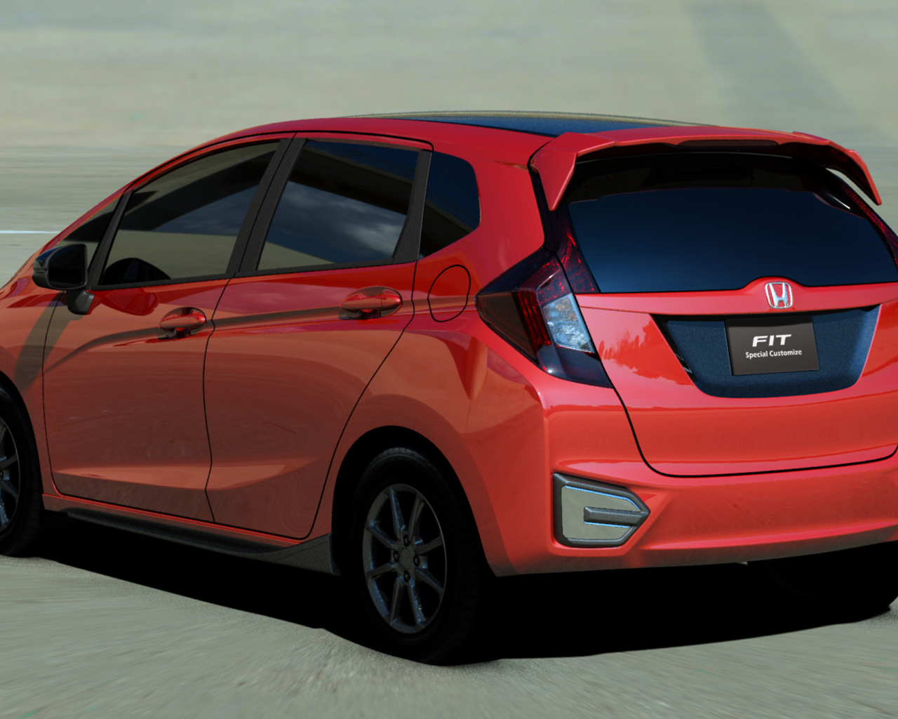 Красивый автомобиль Honda Fit 2014 года в Москве