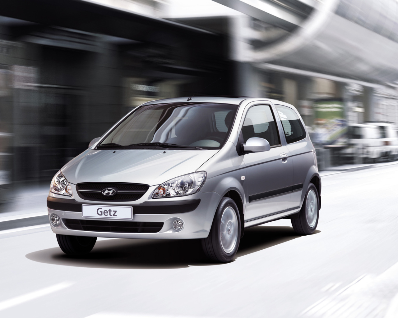 Красивый автомобиль Hyundai Getz в Москве