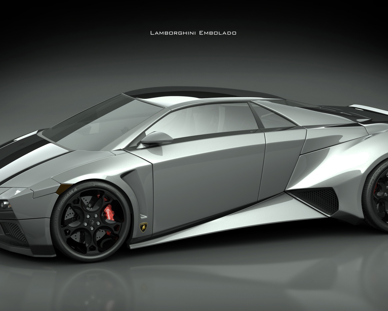 Автомобиль Lamborghini embolado