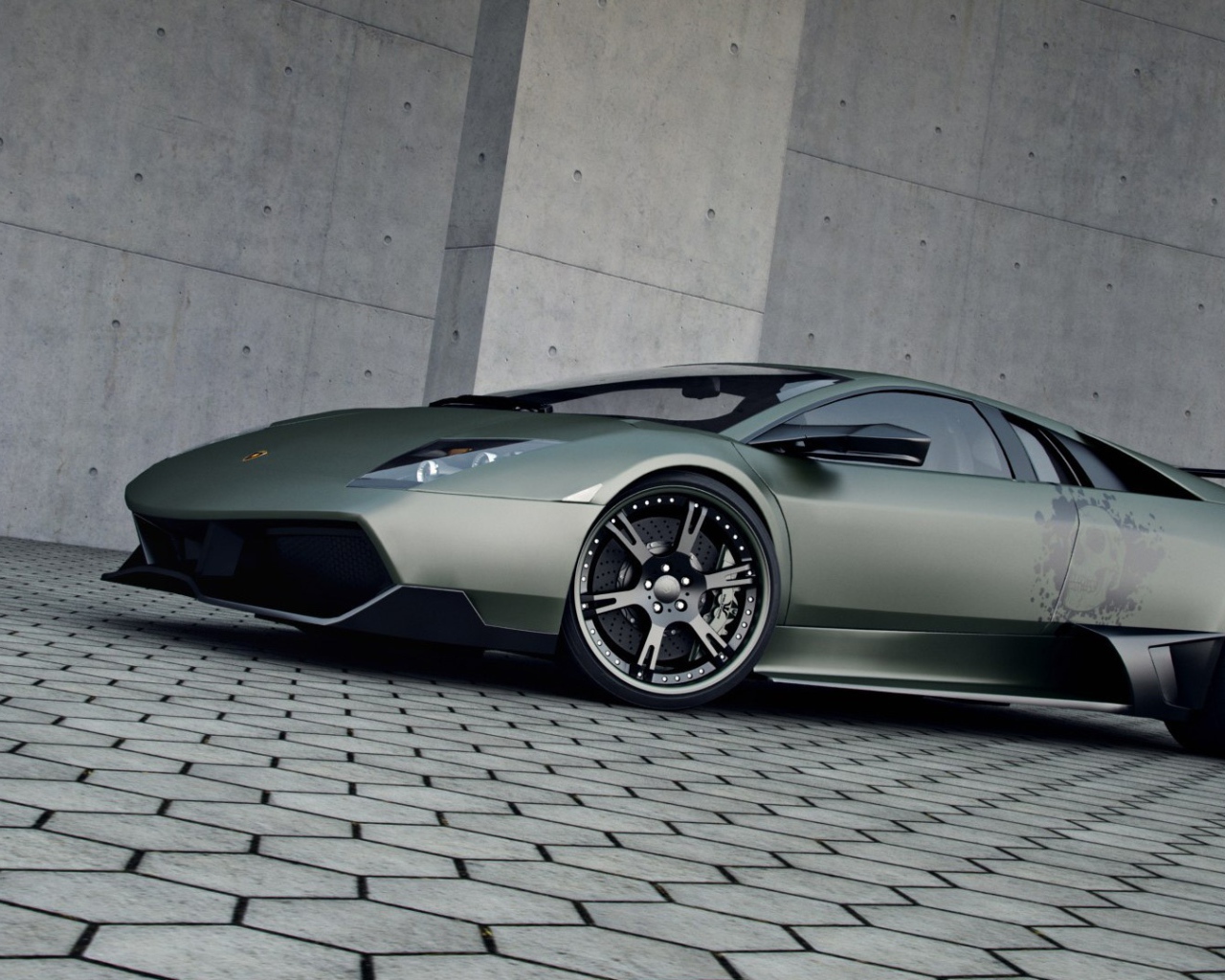 Красивый Lamborghini Murcielago LP720