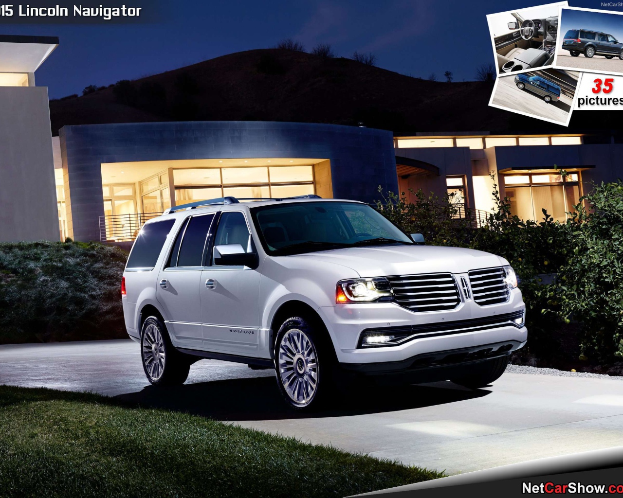 Красивый автомобиль Lincoln Navigator 2015