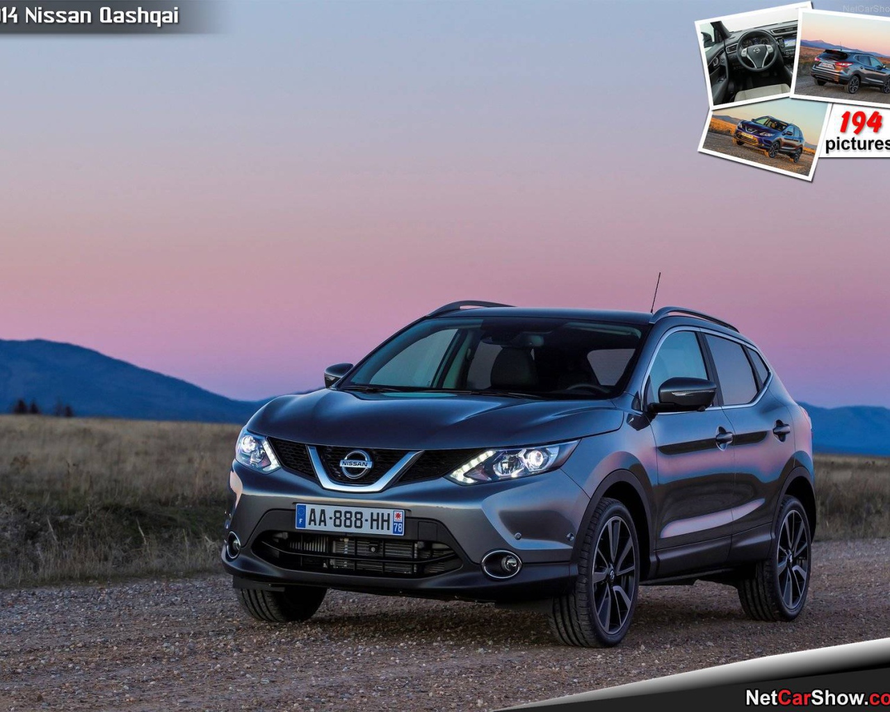 Красивый автомобиль Nissan Quashqai 2014 в Москве