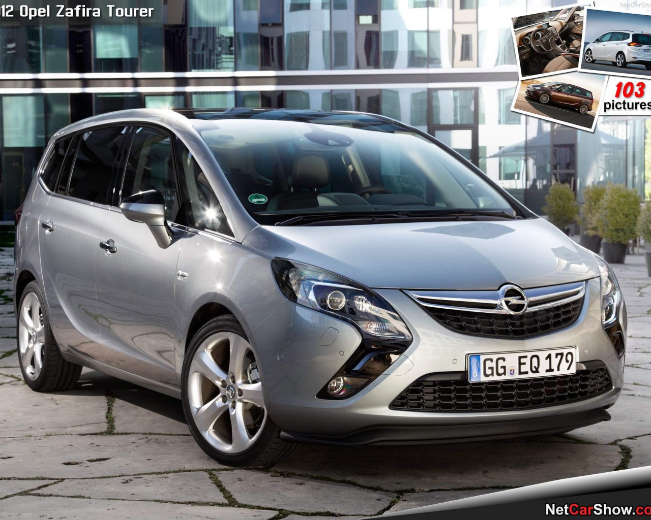 Автомобиль Opel Zafira на дороге
