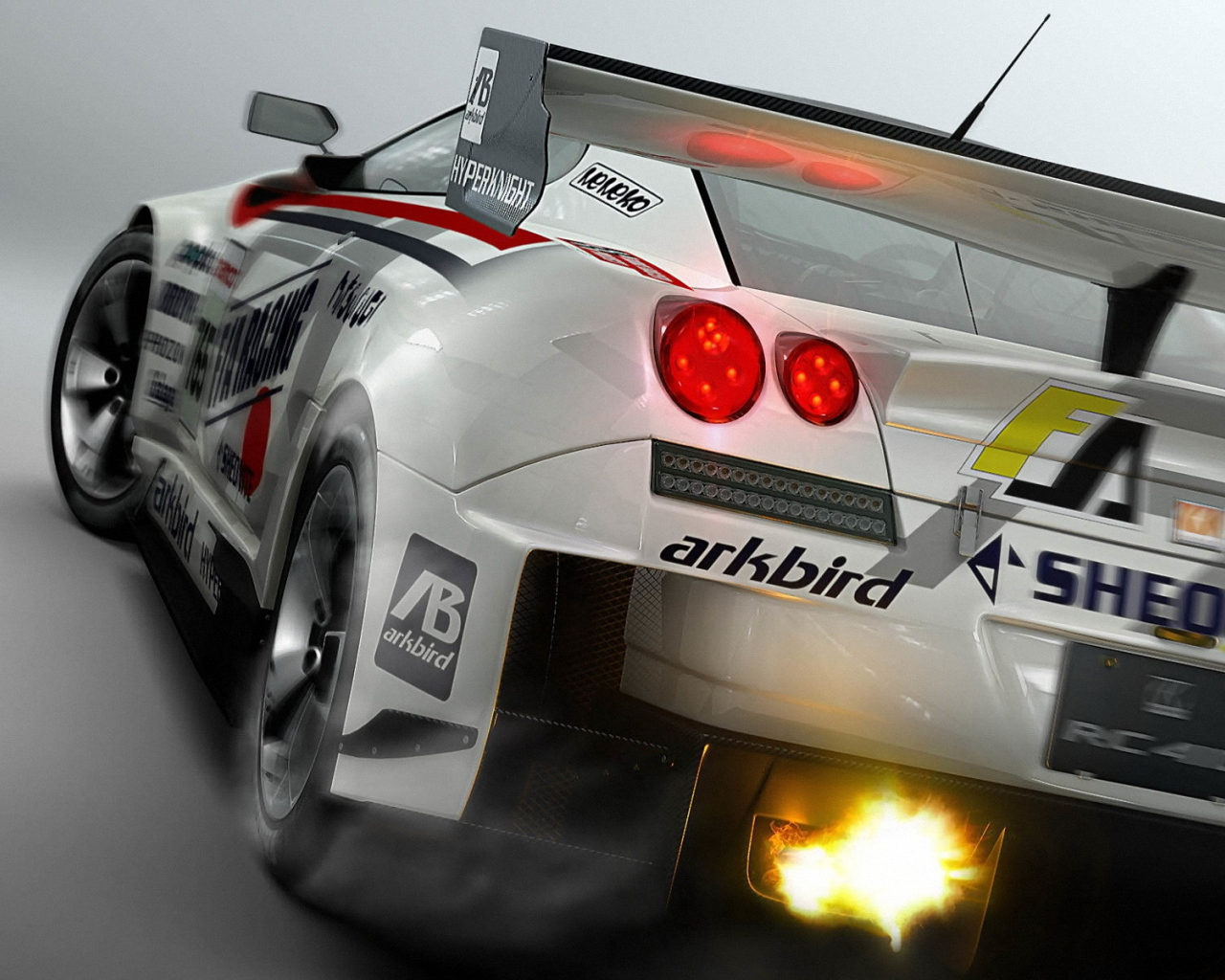 Выхлоп с огнем