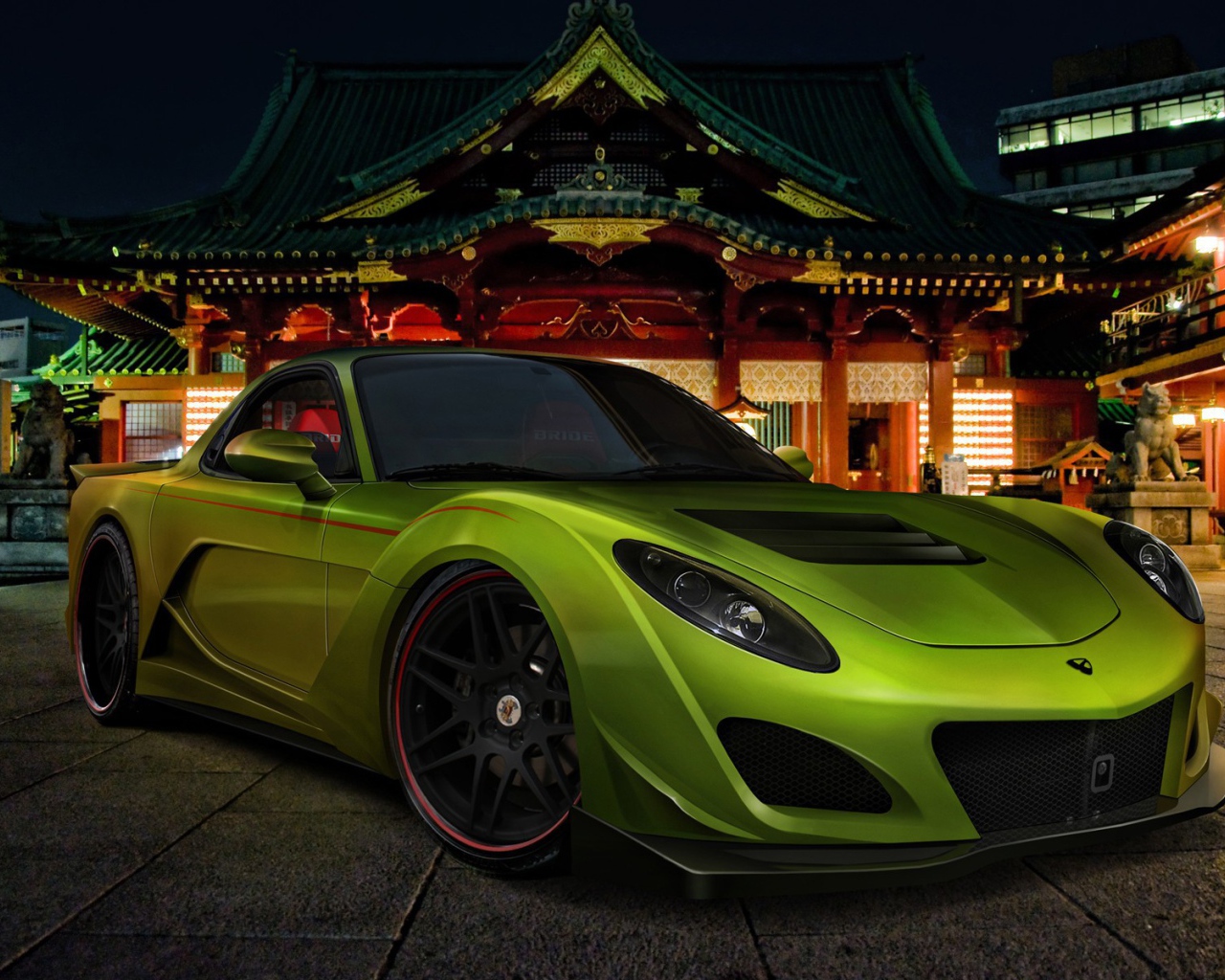 Автомобиль на ночной улице