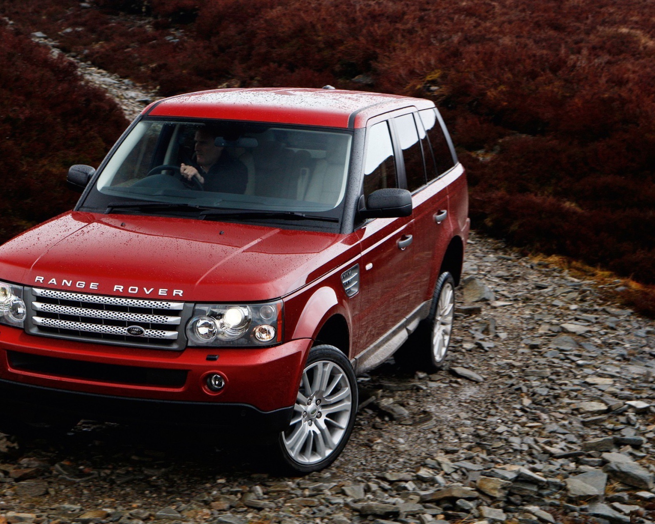 Red Land Rover