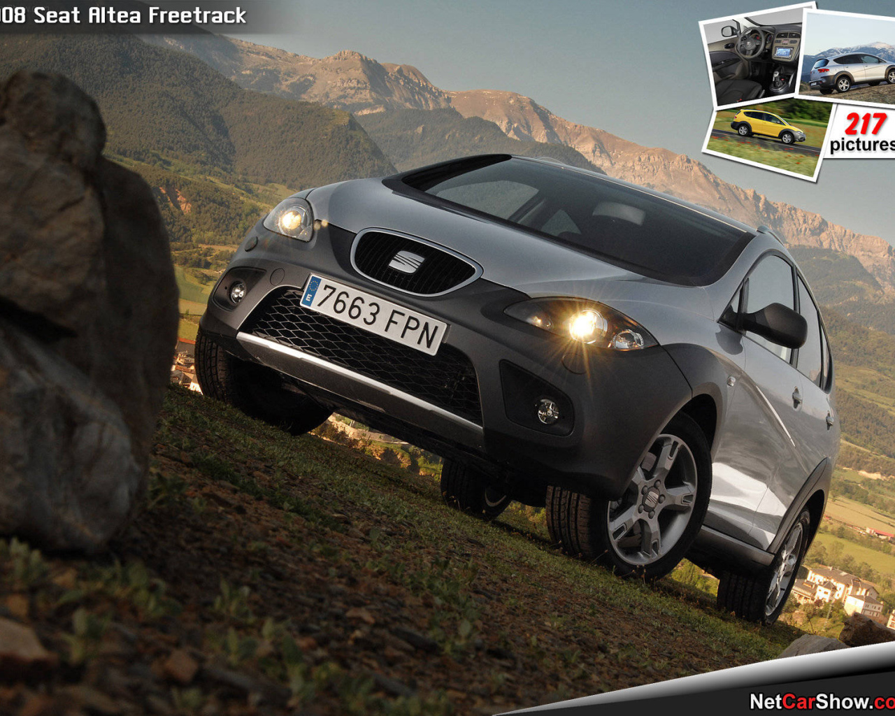 Автомобиль Seat Altea на дороге