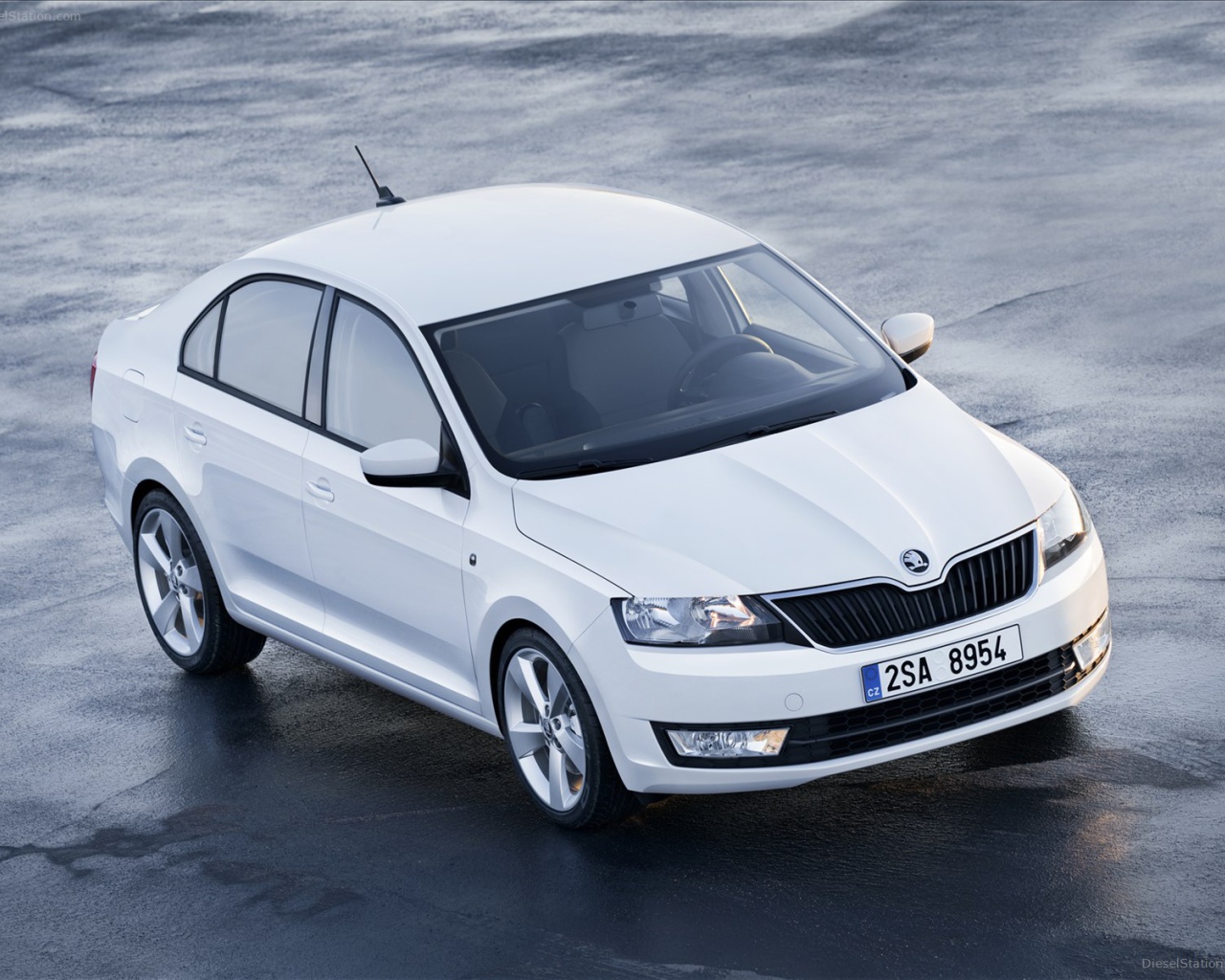 Красивый автомобиль Skoda Rapid в Москве