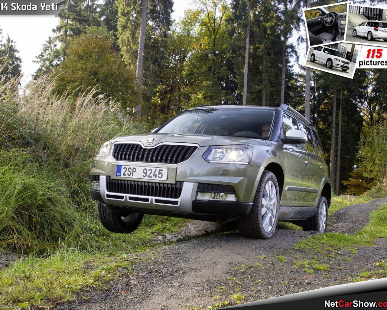 Красивый автомобиль Skoda Yeti 2014 в Москве
