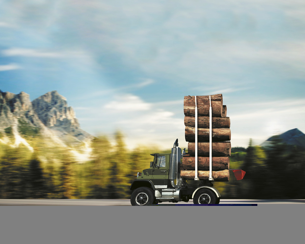 Автомобиль лесовоз