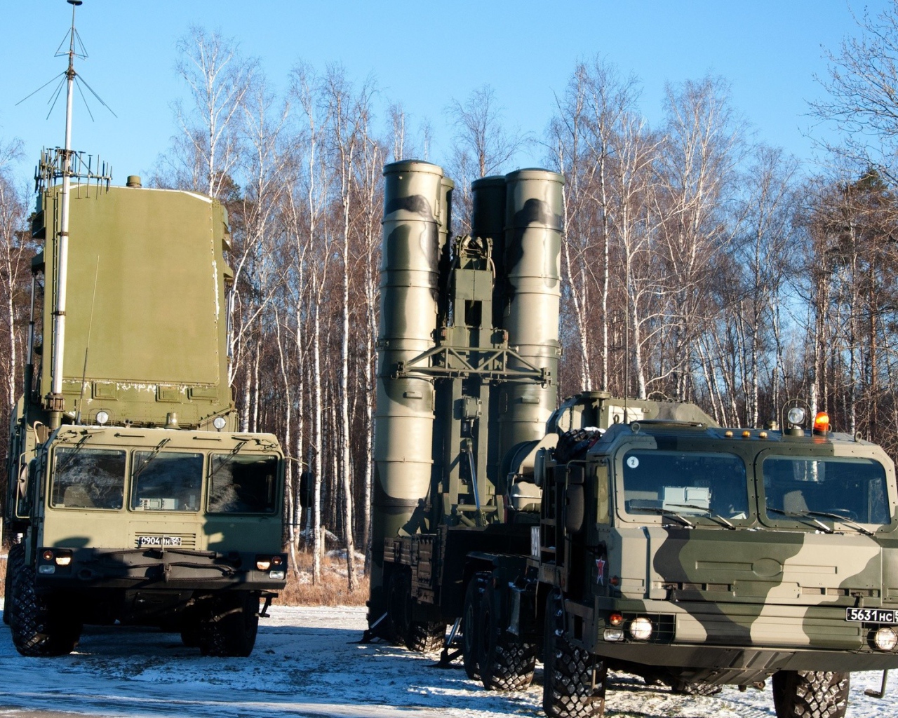 Ракетные установки на природе