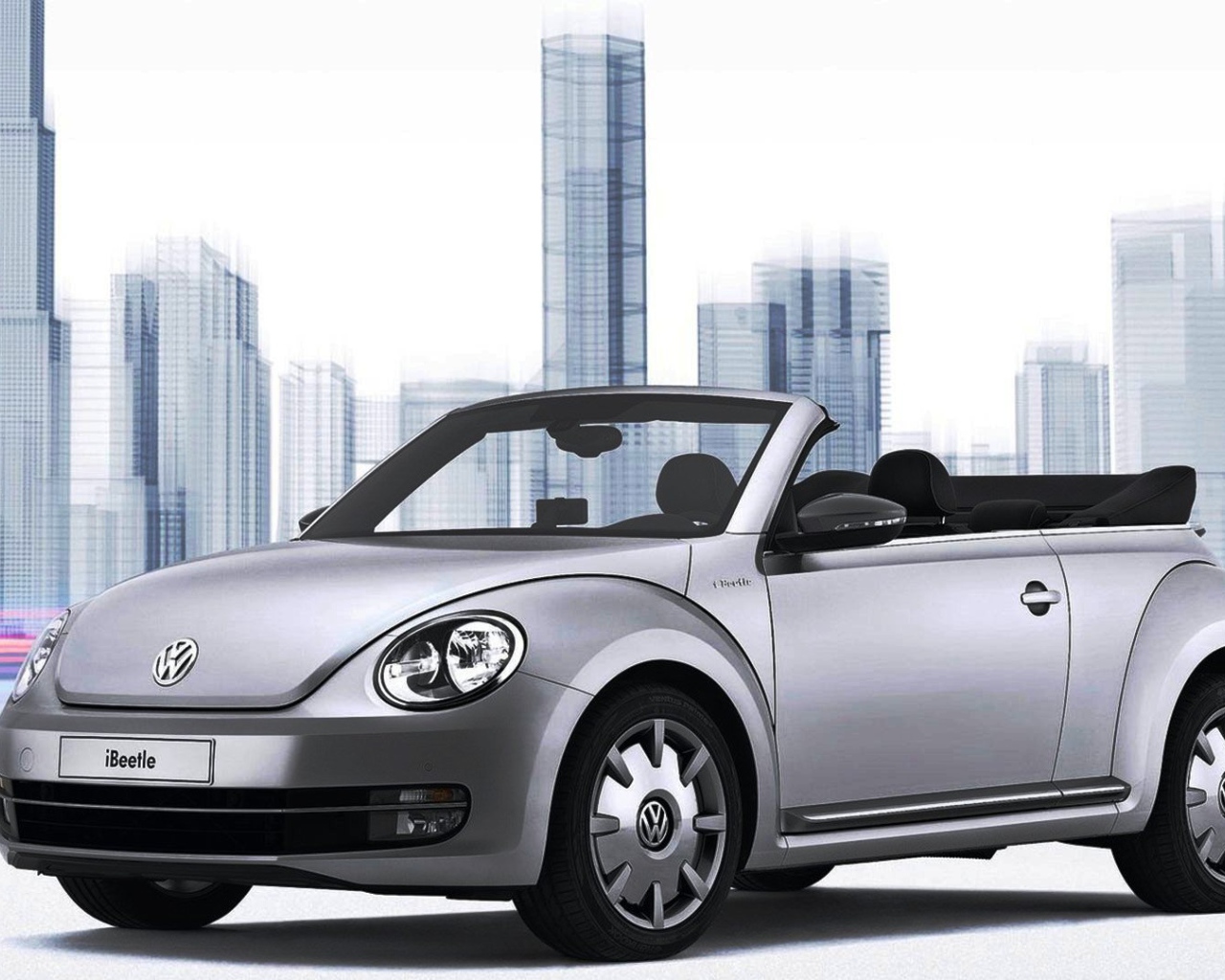 Красивый автомобиль Volkswagen Beetle 2014