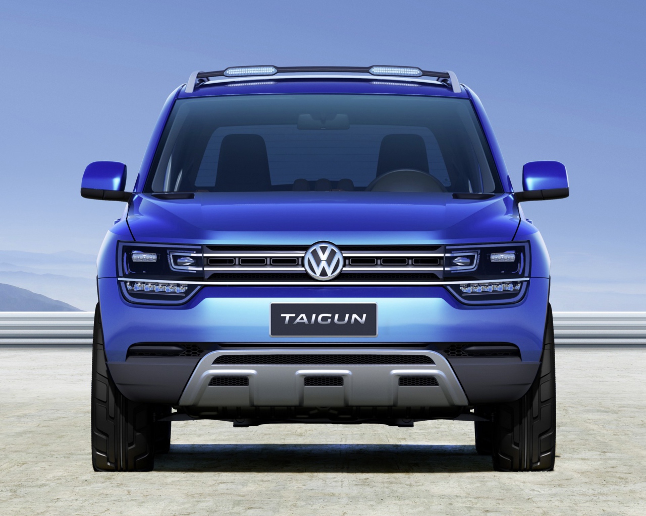 Красивый автомобиль Volkswagen  Taigun 2014