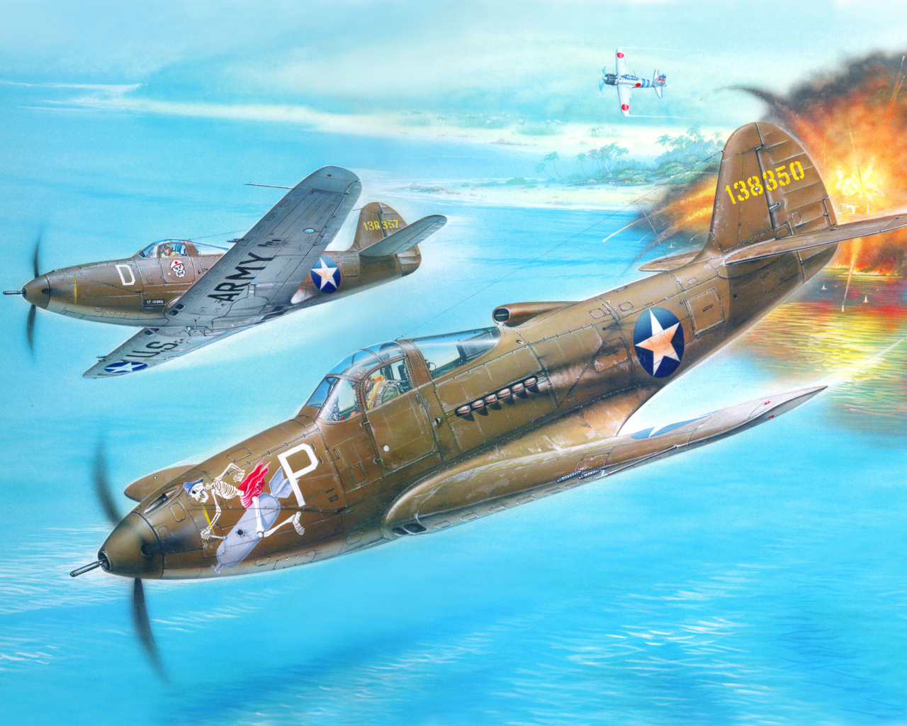 Американский военный самолет Белл