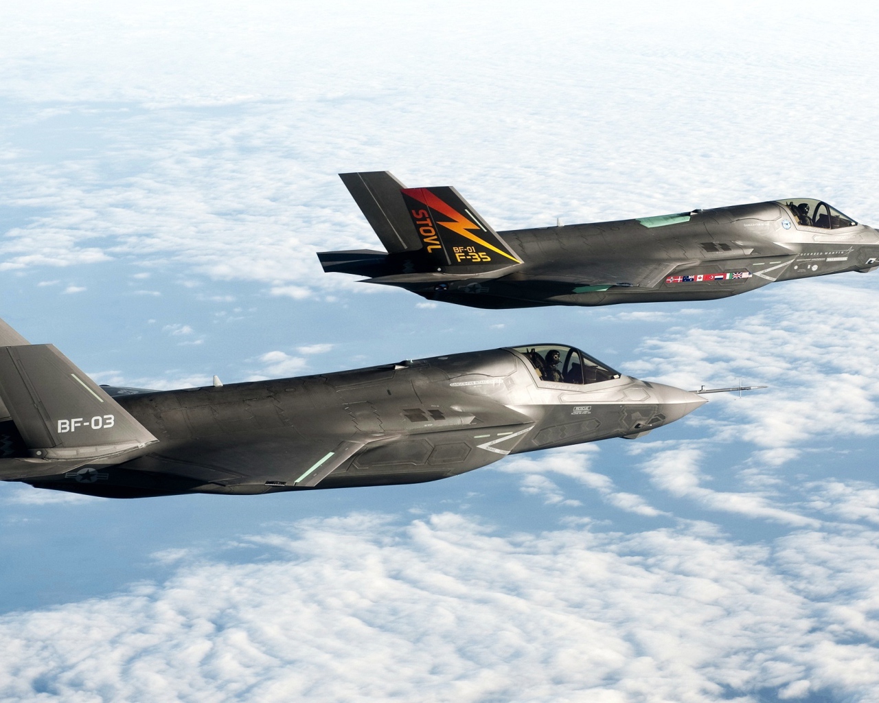 Истребители BF1 и F35