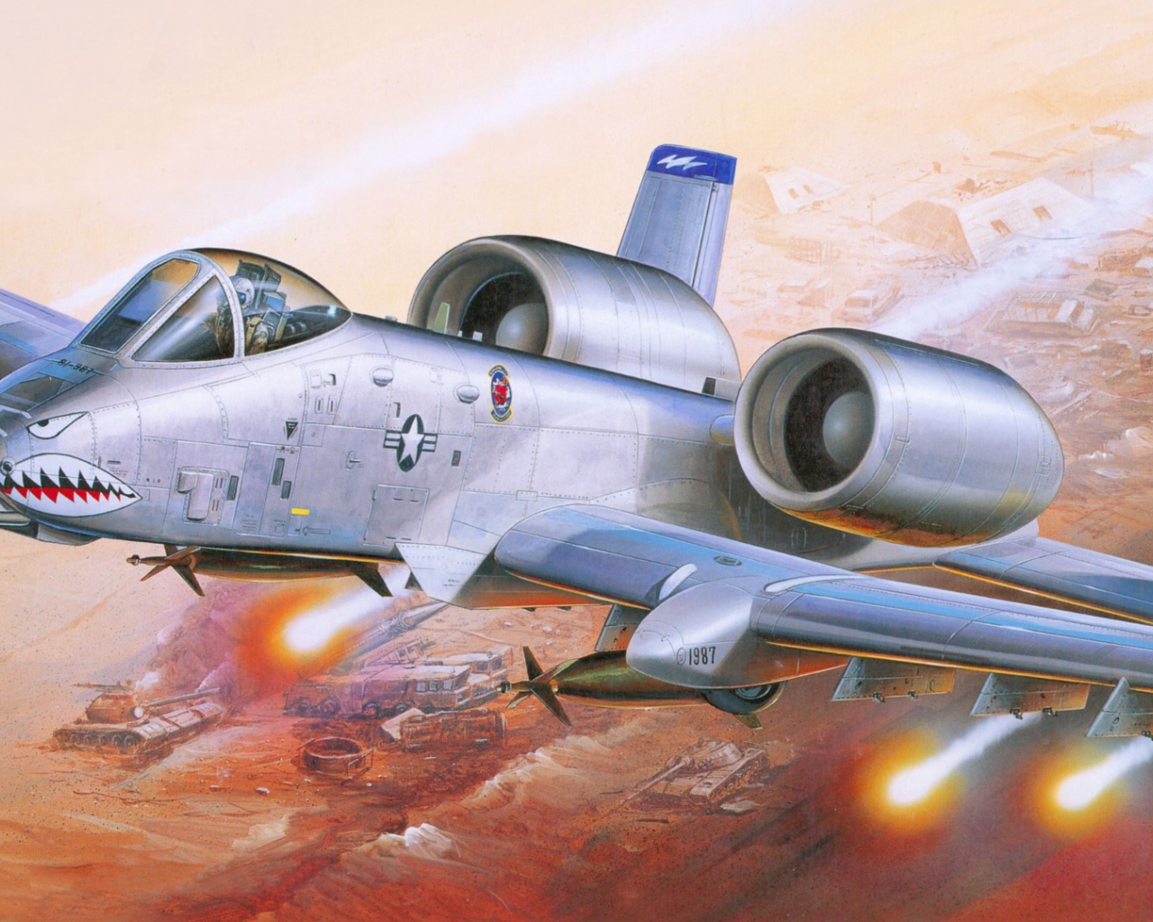 Бомбардировщик в атаке