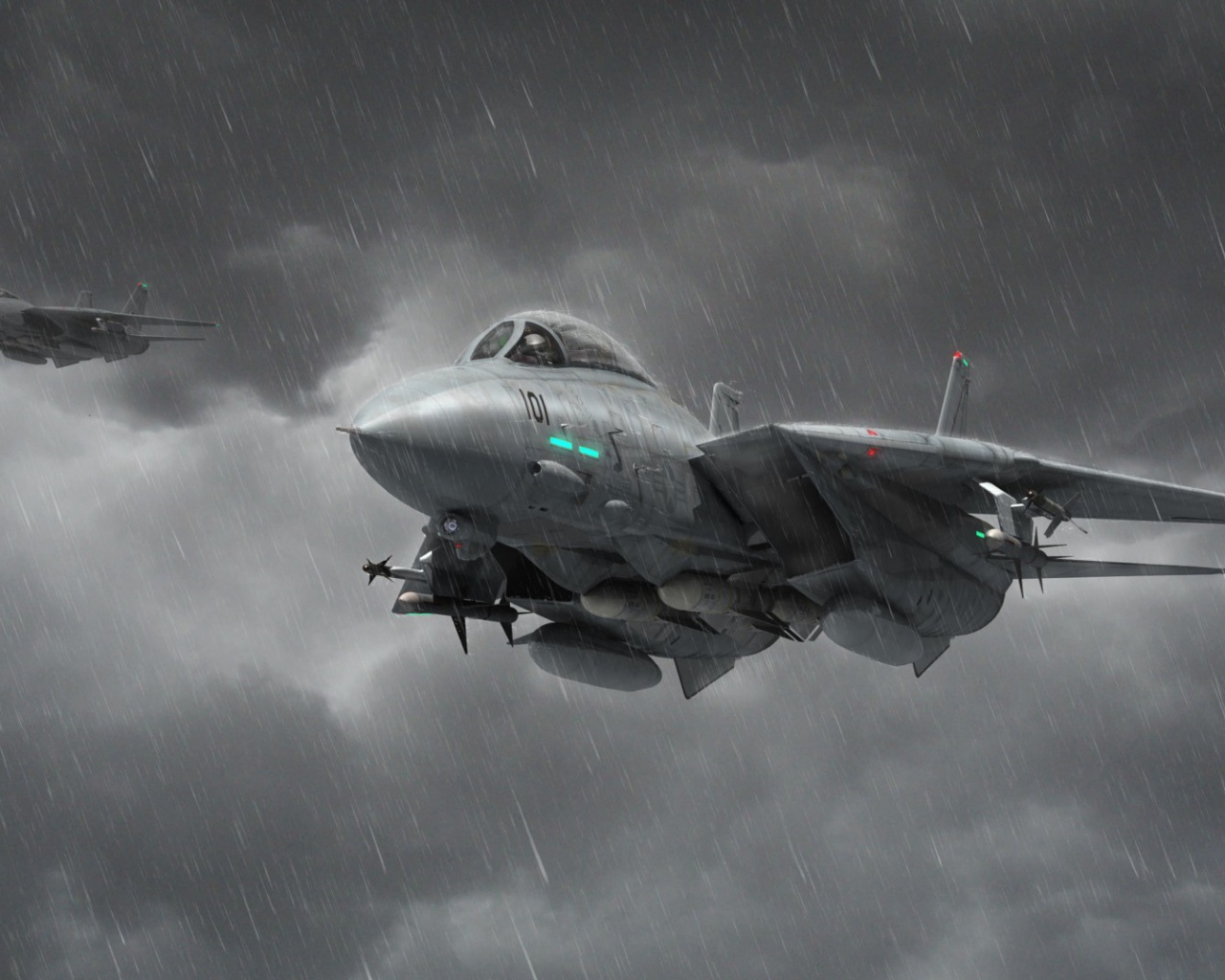 Истребители под дождем
