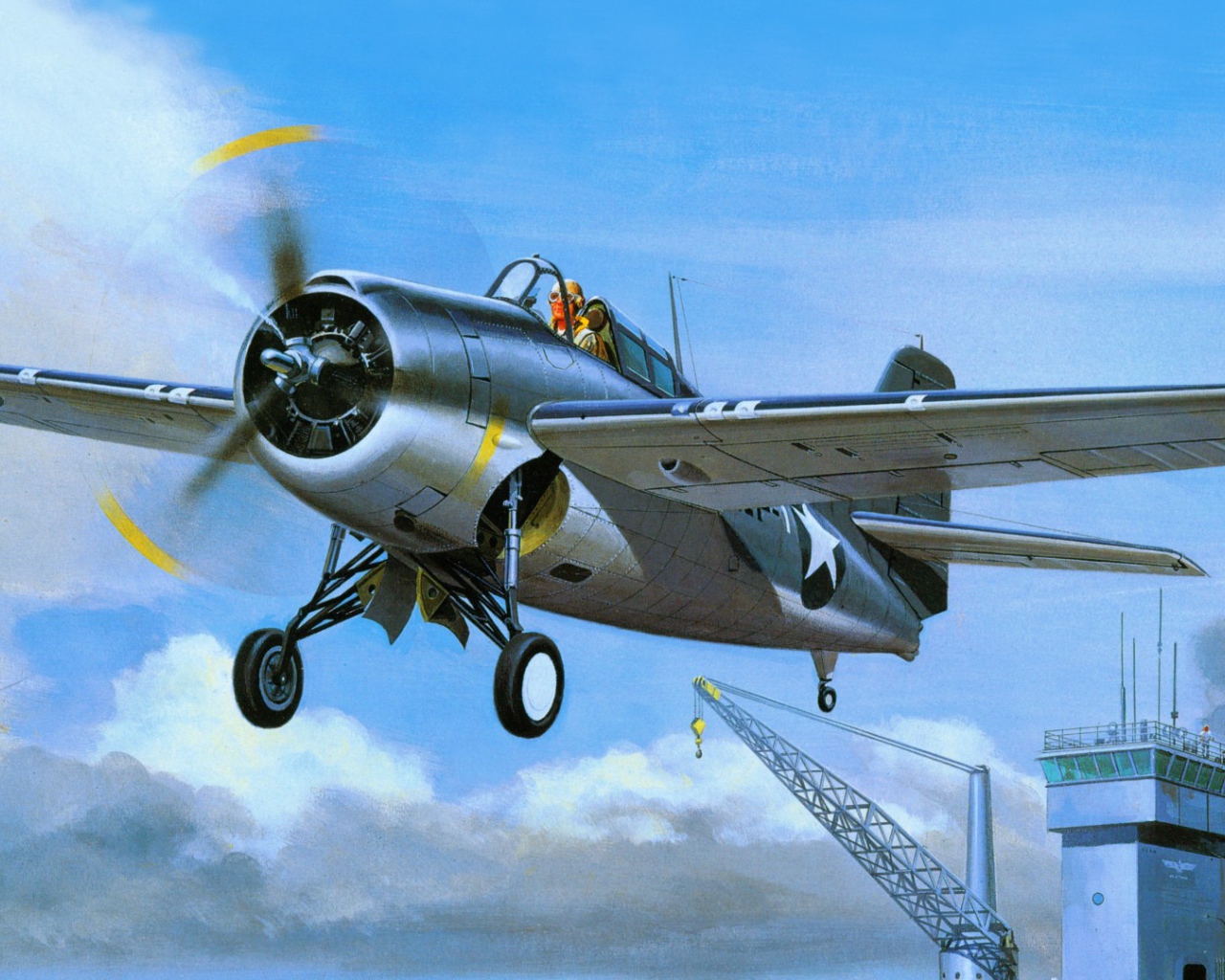 Взлет с авианосца 