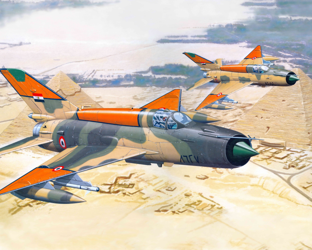 Миг-21 над Египтом