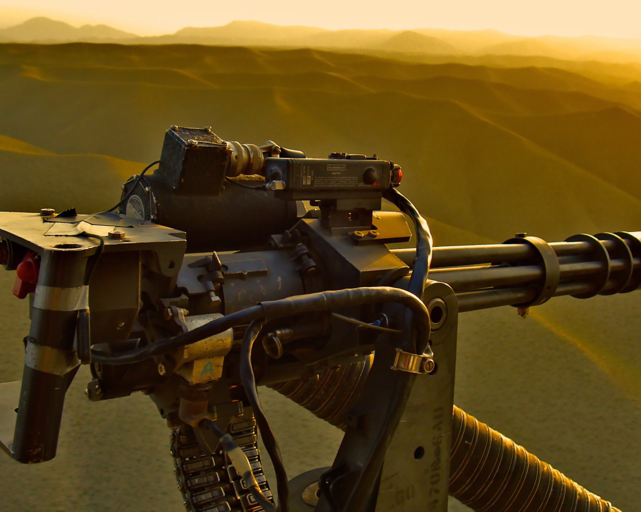 Пулемет на вертолете