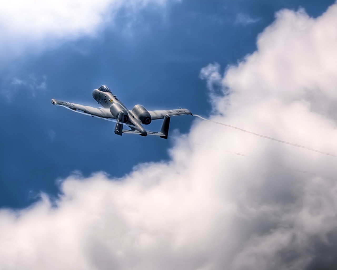 Самолет А-10 в небе