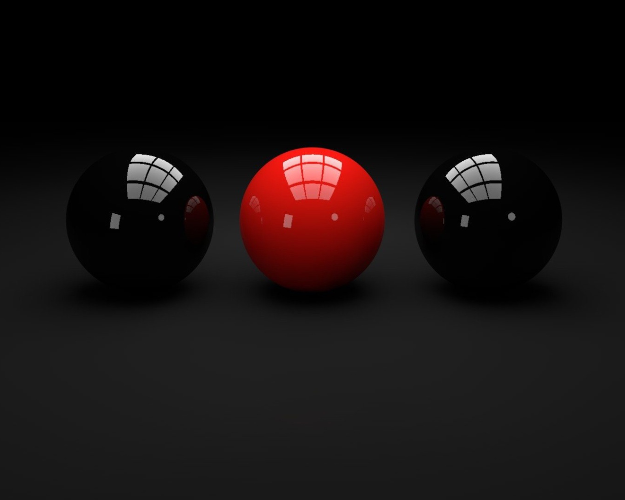 Бильярдные шары на черных обоях