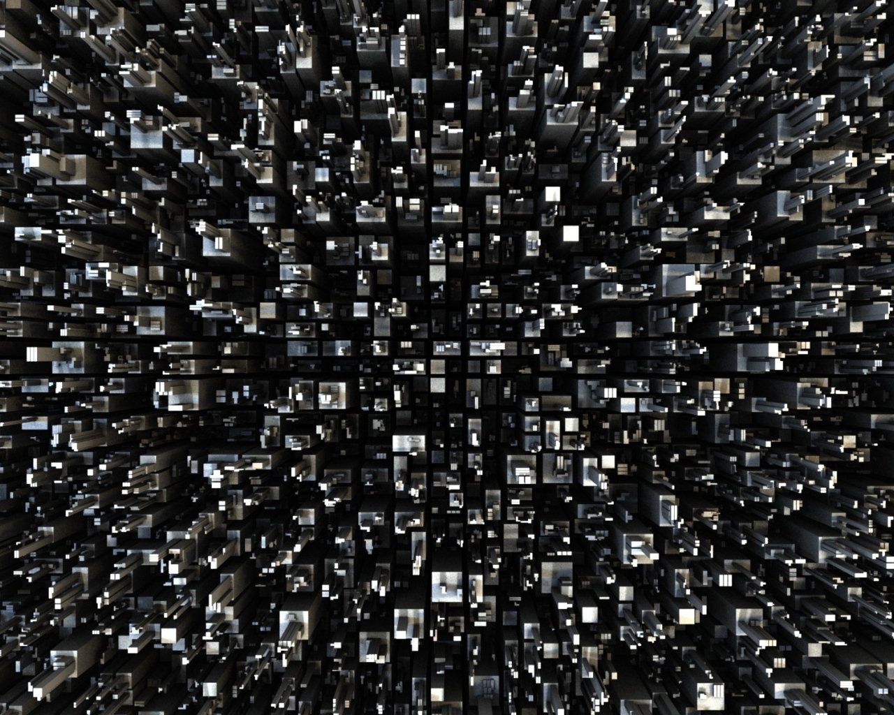 Черная абстракция на обоях