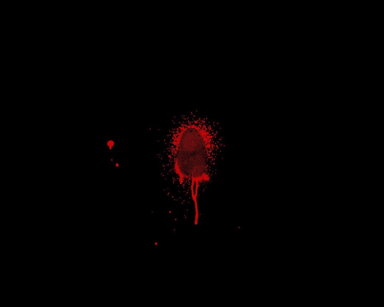 Кровь на черном фоне