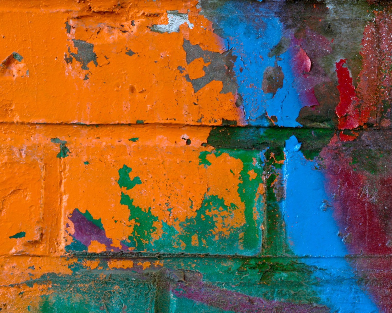 Граффити на кирпиче