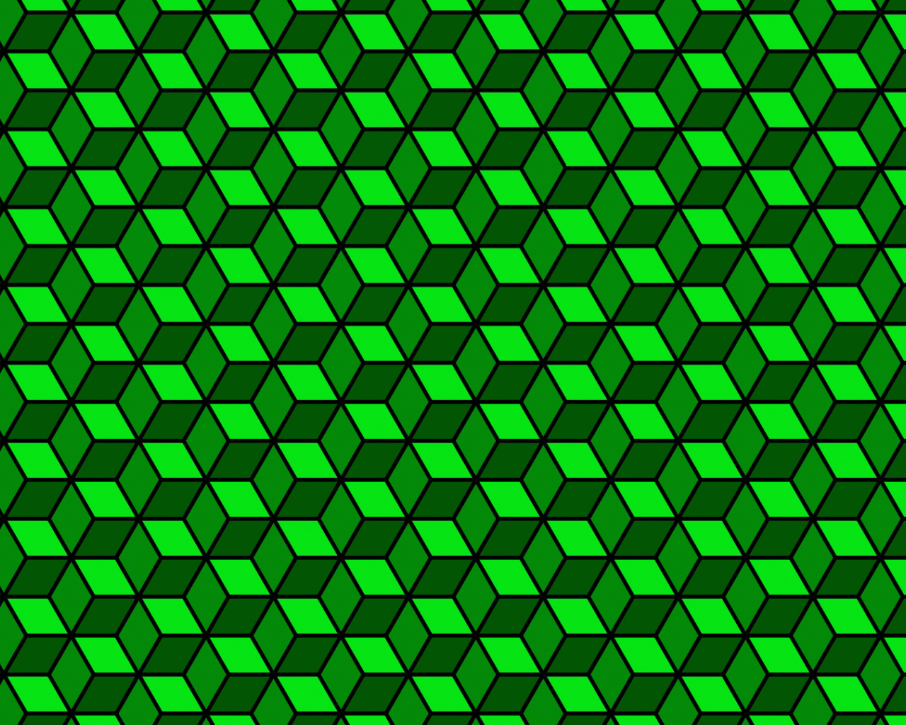 Зелёный кубик