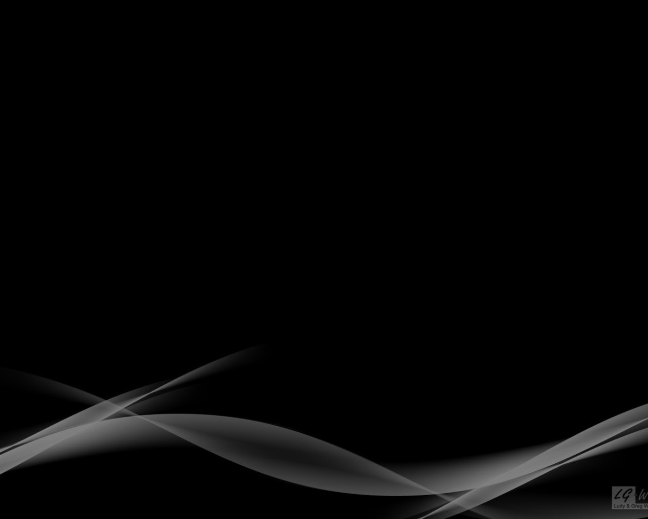 Черные обои и белые волны
