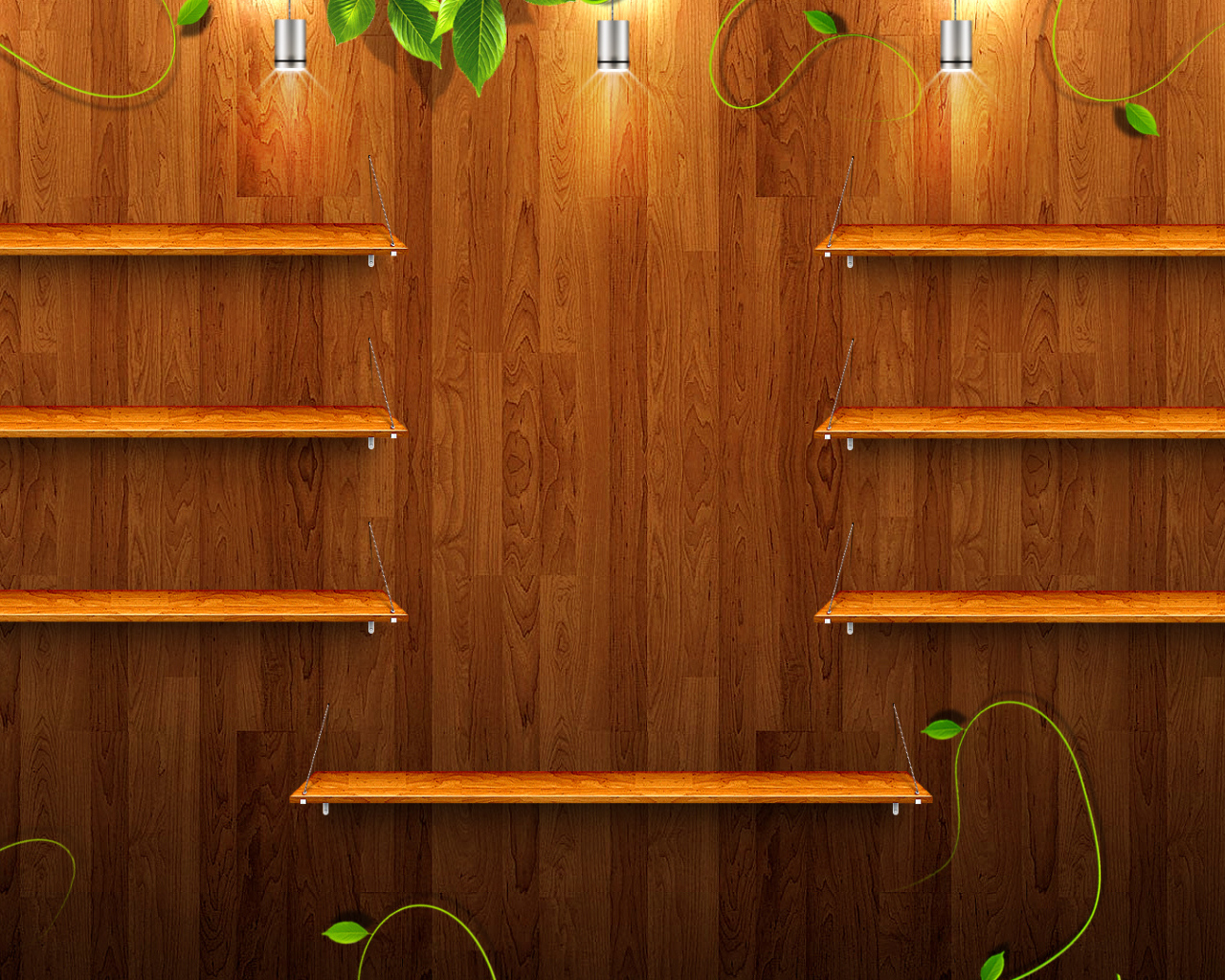 Деревянные полки