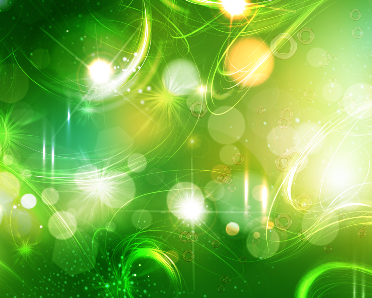 Оранжево зеленая абстракция